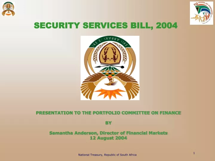 security services bill 2004