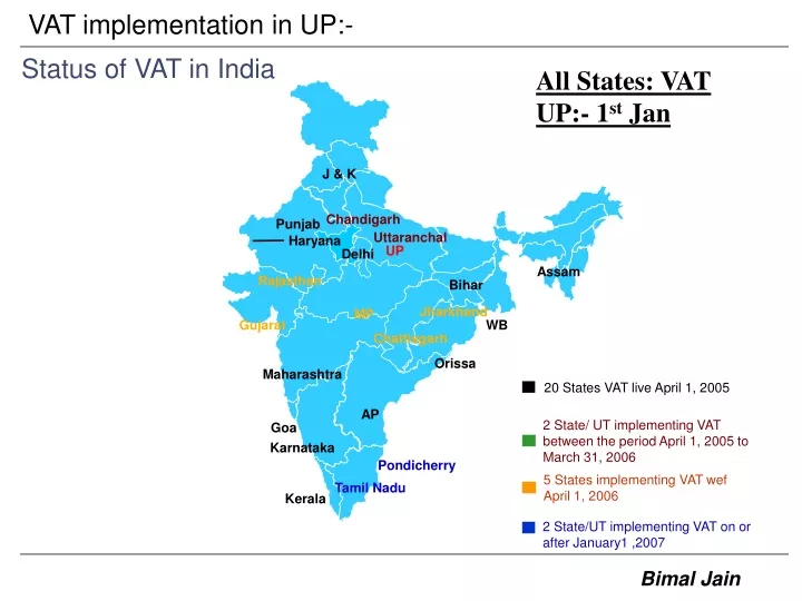 20 states vat live april 1 2005