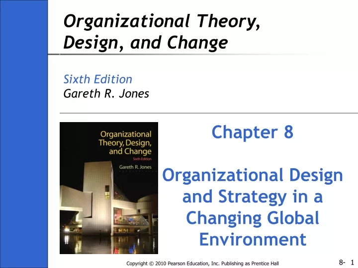 organizational theory design and change sixth