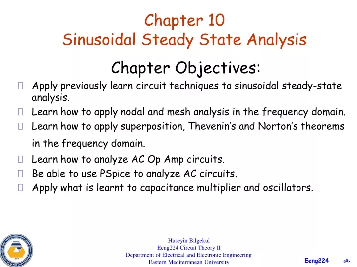 chapter 10 sinusoidal steady state analysis