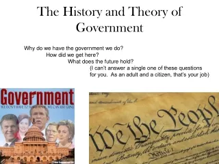 The History and Theory of Government