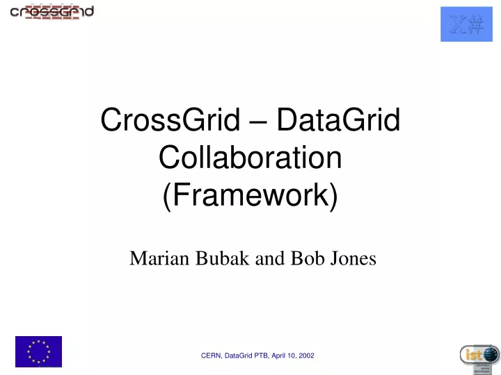 crossgrid datagrid collaboration framework