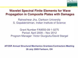 Wavelet Spectral Finite Elements for Wave Propagation in Composite Plates with Damages