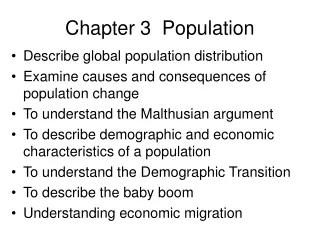 Chapter 3  Population
