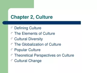 Chapter 2, Culture