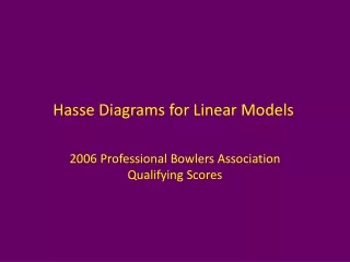 Hasse Diagrams for Linear Models