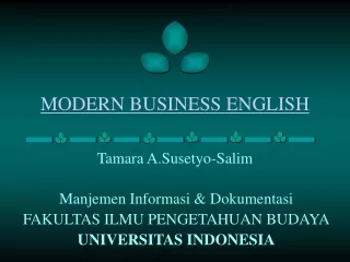 MODERN BUSINESS ENGLISH