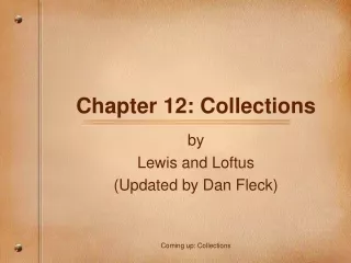 Chapter 12: Collections