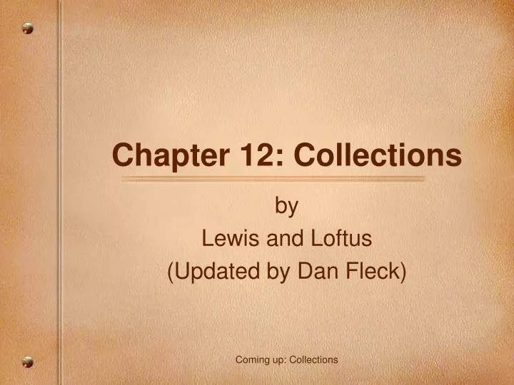 chapter 12 collections