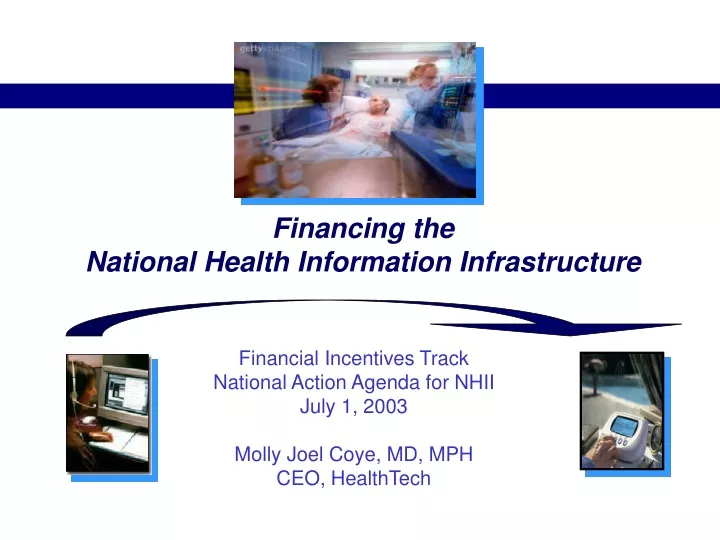 financing the national health information infrastructure