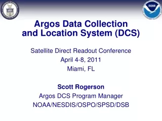 Argos Data Collection and Location System (DCS)