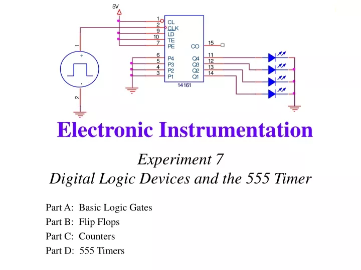 experiment 7 digital logic devices and the 555 timer