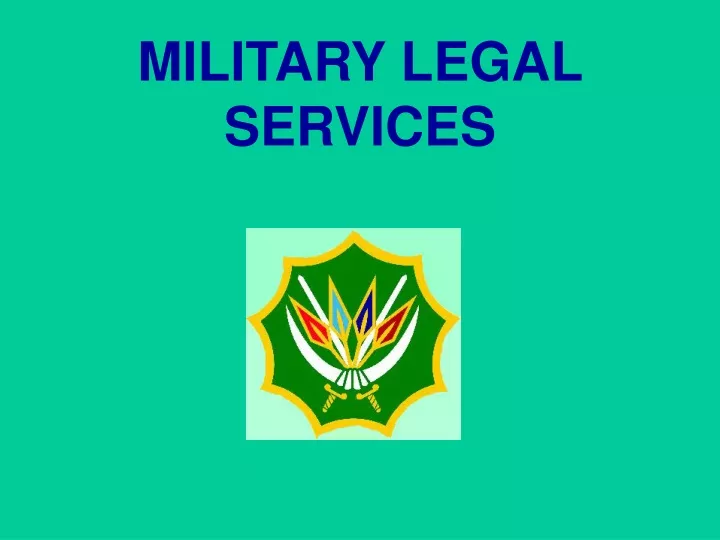 military legal services
