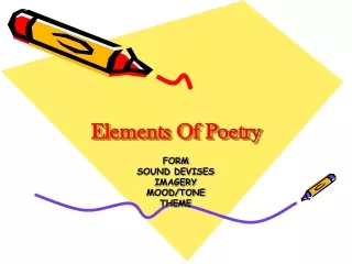 Elements Of Poetry