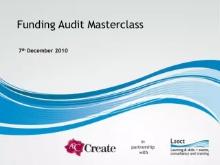 Funding Audit Masterclass