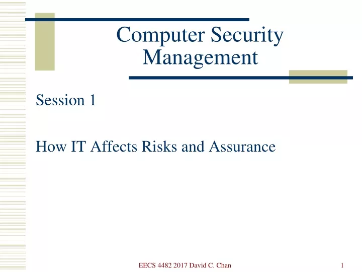 computer security management