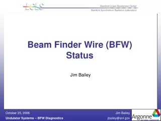 Beam Finder Wire (BFW) Status