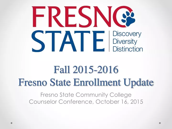 fall 2015 2016 fresno state enrollment update