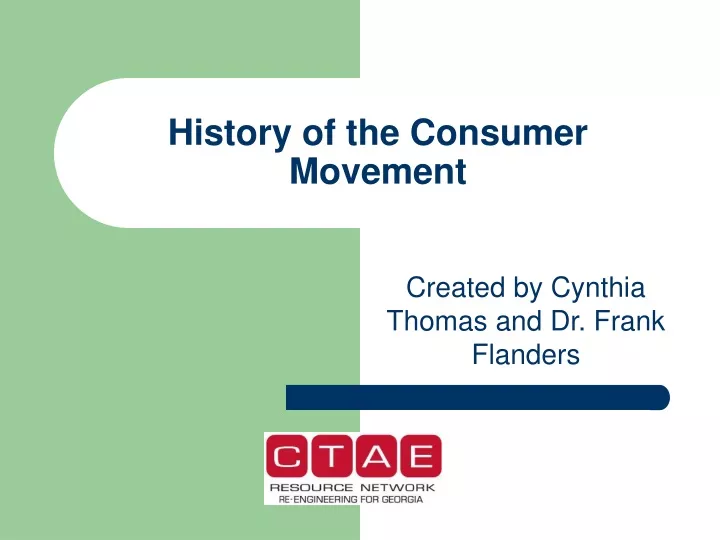 history of the consumer movement