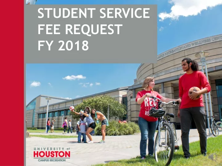 student service fee request fy 2018