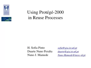 Using Protégé-2000  in Reuse Processes