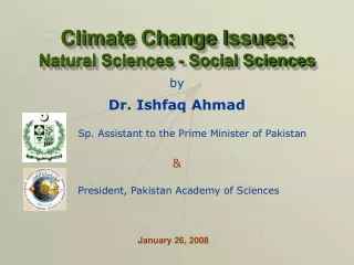 Climate Change Issues: Natural Sciences - Social Sciences