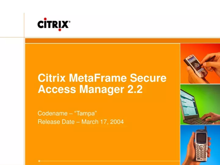 citrix metaframe secure access manager 2 2