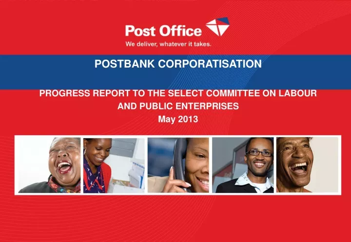 postbank corporatisation progress report