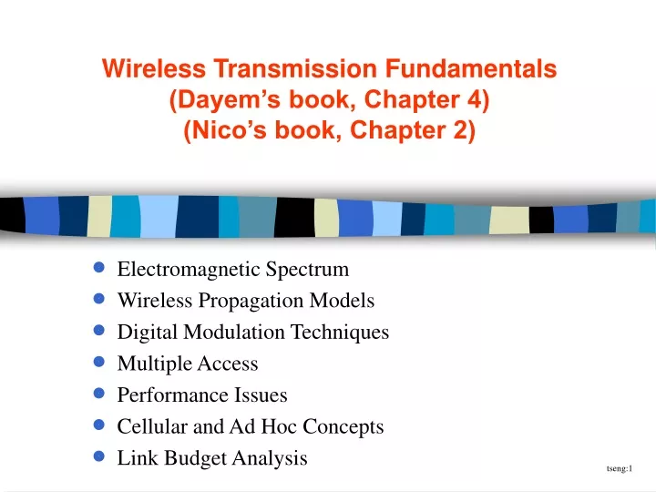 wireless transmission fundamentals dayem s book chapter 4 nico s book chapter 2