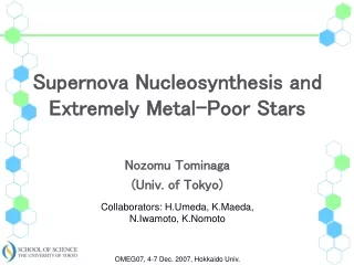 Supernova Nucleosynthesis and Extremely Metal-Poor Stars