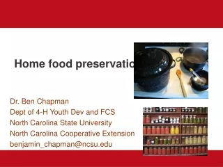 Home food preservation