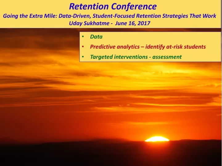 retention conference going the extra mile data