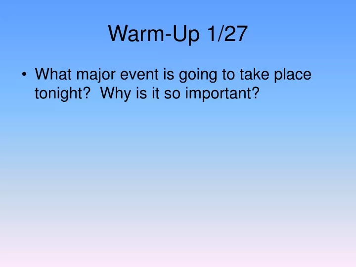 warm up 1 27