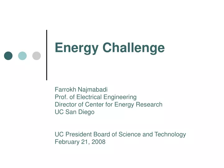 energy challenge