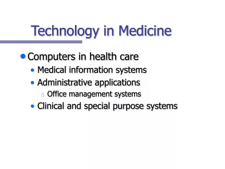 technology in medicine