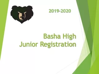 Basha  High  Junior Registration