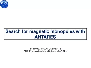 Search for magnetic monopoles with ANTARES