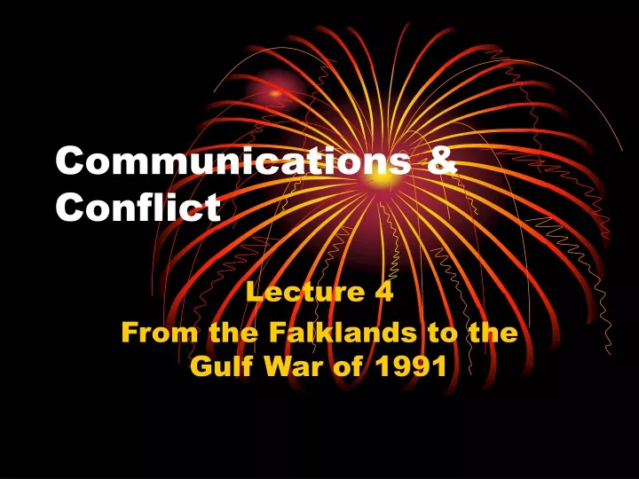 communications conflict