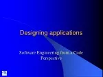 Designing applications
