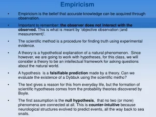 Empiricism