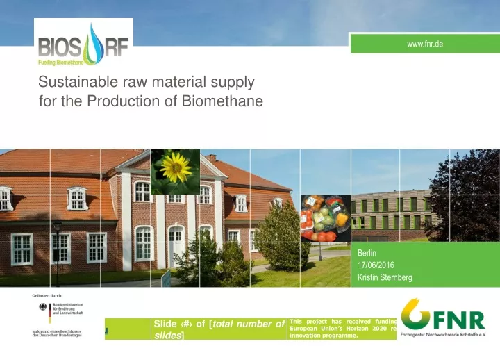 sustainable raw material supply
