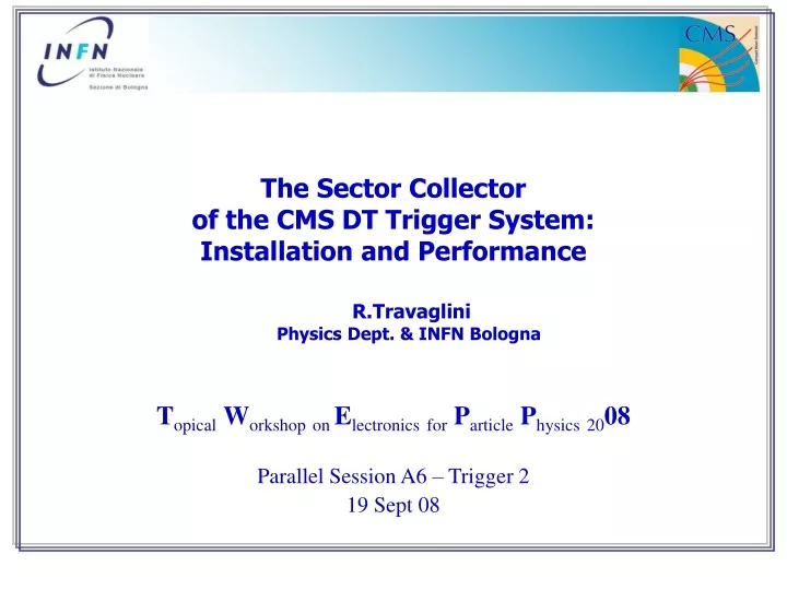 the sector collector of the cms dt trigger system installation and performance