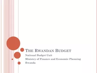 The Rwandan Budget