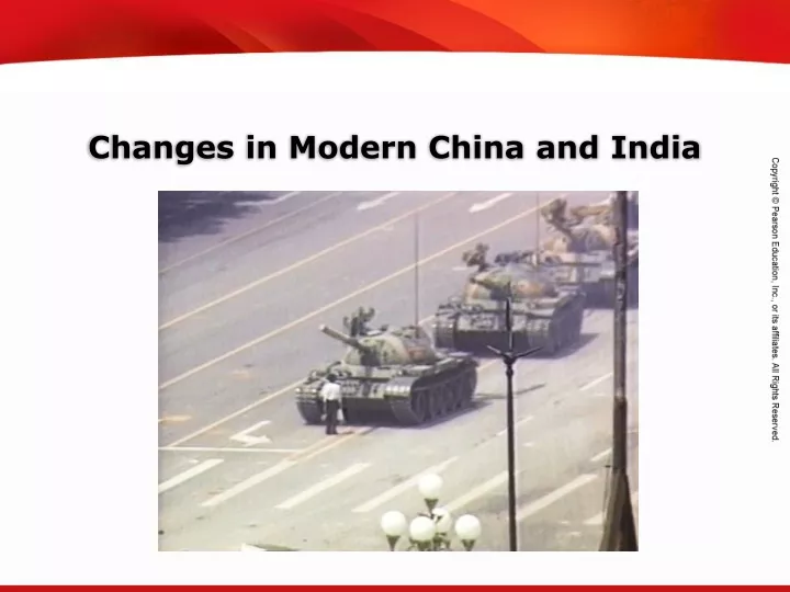 changes in modern china and india