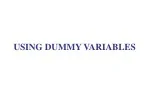 Relationship Types Through Dummy Variables - slide 1