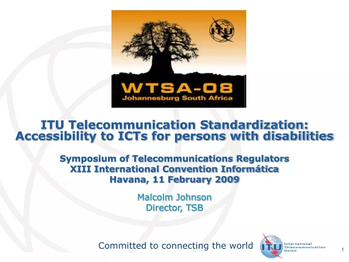 itu telecommunication standardization