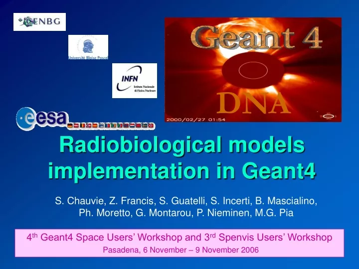 radiobiological models implementation in geant4