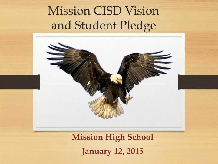 mission cisd vision and student pledge