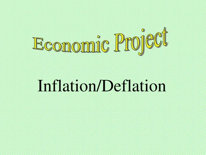 economic project
