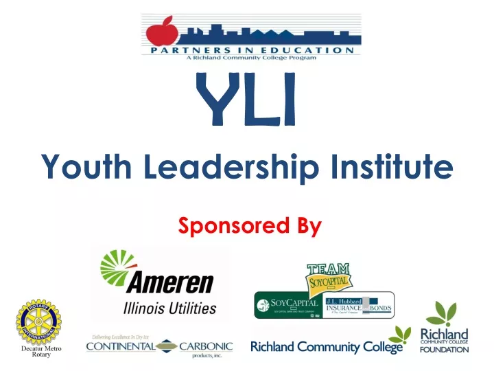 yli youth leadership institute sponsored by